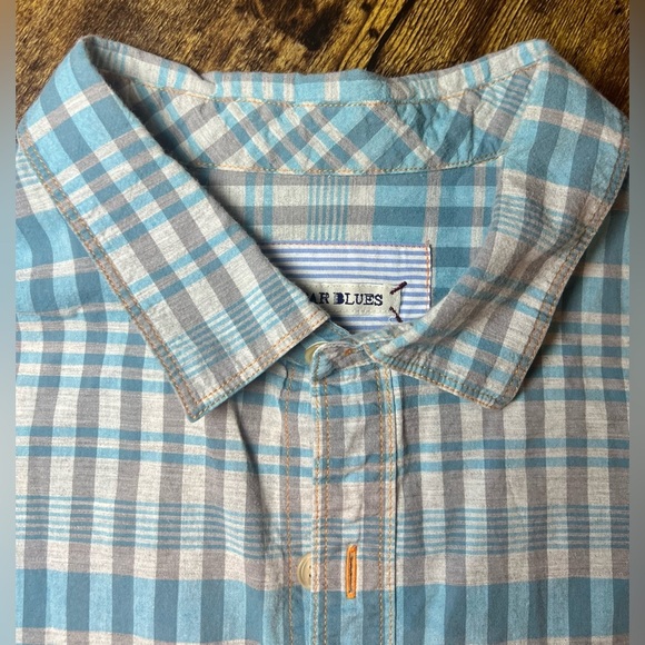 32 BAR BLUES | men’s button up shirt. Size: XXL - Picture 8 of 14
